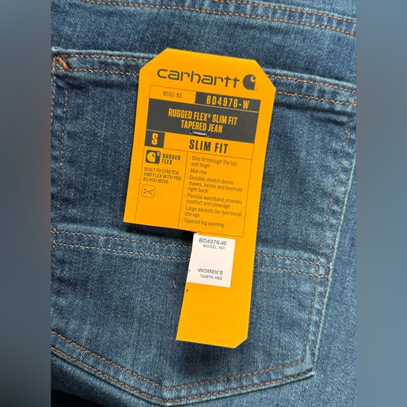 Carhartt Rugged Flex Slim Fit Tapered Jeans 20 Tall Medium Wash Plus Size - Picture 4 of 11